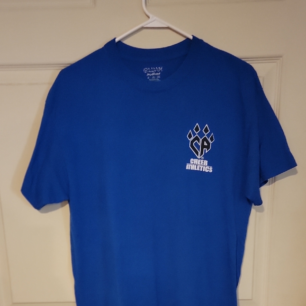 Gildan Blue Short Sleeve Tee Vibrant Crew Neck